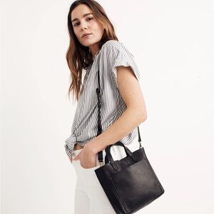 Madewell The Transport black leather bag